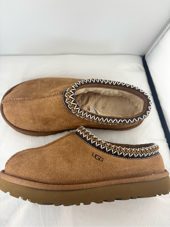 UGG Shoes - UGG Chestnut Suede Shearling Slip-On Clog